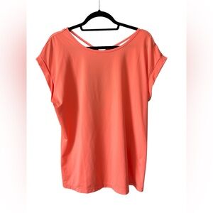 Peach top women's L short sleeve